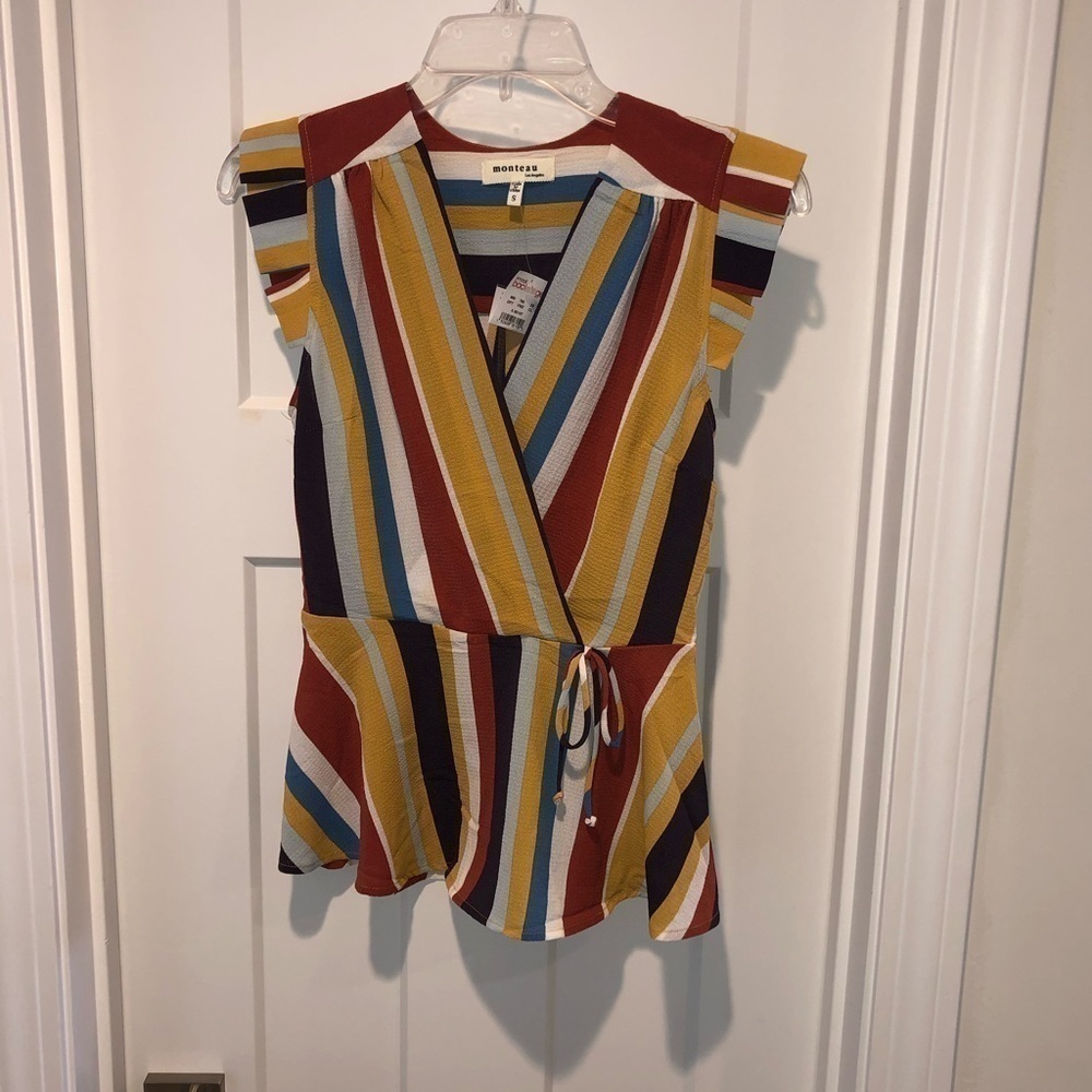 𝅺Monteau Stripped Shirt Size Small